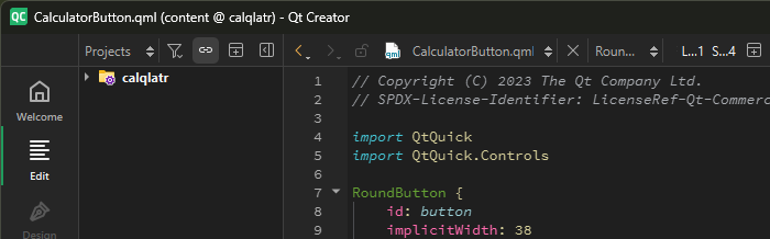 Qt Creator without the main menu