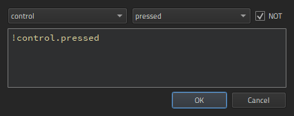 NOT checkbox in Binding Editor.