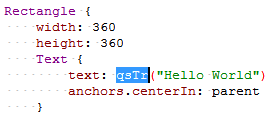 Text marked for translation