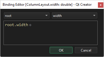 Binding Editor.