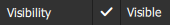 The Visibility property selected but not highlighted.