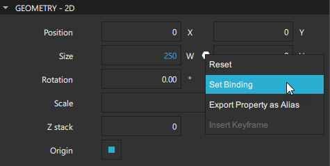 Actions menu.