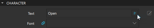 tr button in Character section