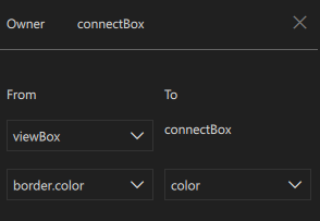 The binding editor.