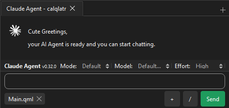 Chatting with the agent