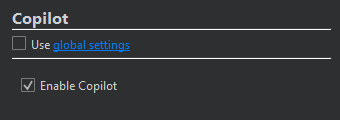 Copilot project settings