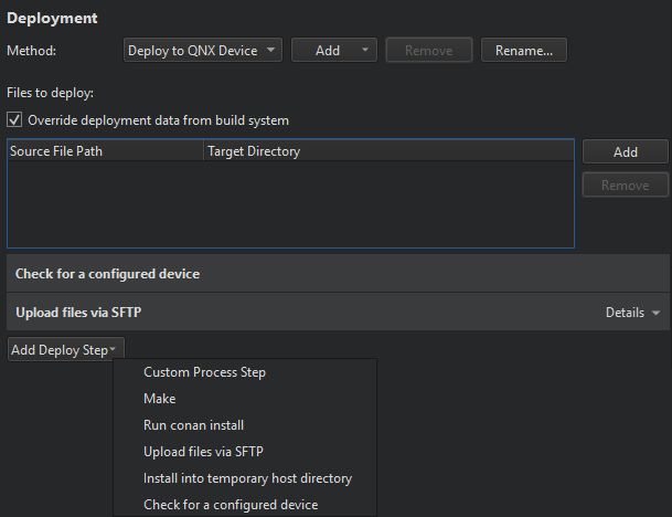 Deploy to device