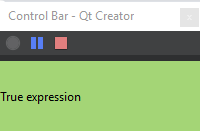 Squish control bar for running test cases