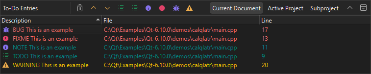 To-Do Entries