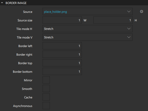 Border Image properties.