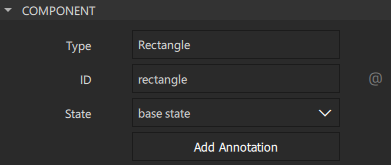The basic component properties.
