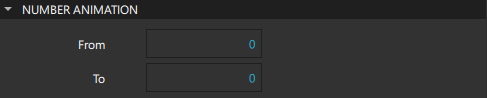 Number Animation properties.
