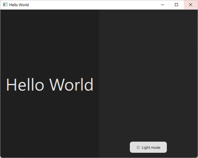 Qt Quick Application created with the new project wizard