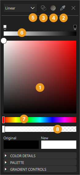 Color Picker view.