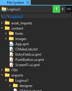 {File System view}