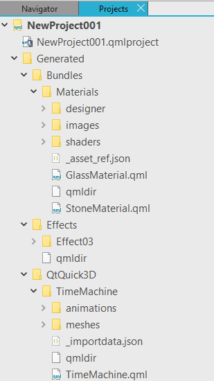 "Qt Design Studio project files"