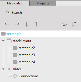 "Components in the Stack Layout"