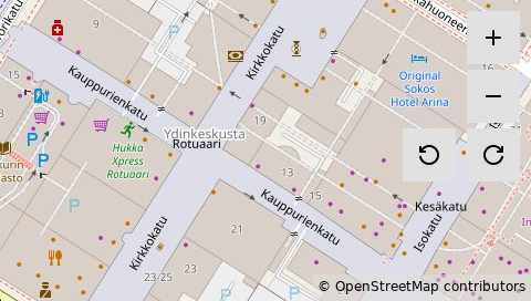 A simple Map centered over Oulu, Finland.