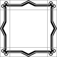 A scaled BorderImage with sides scaled to fill the available area.