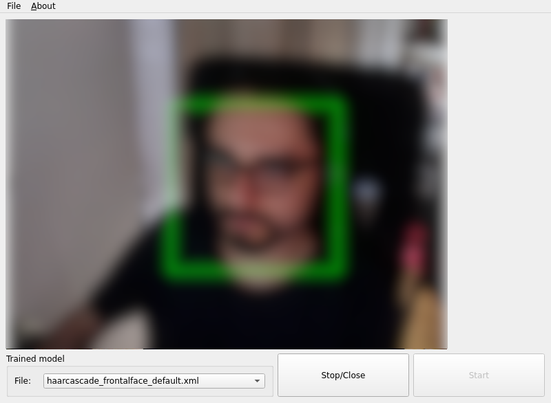 OpenCV Face Detection Screenshot