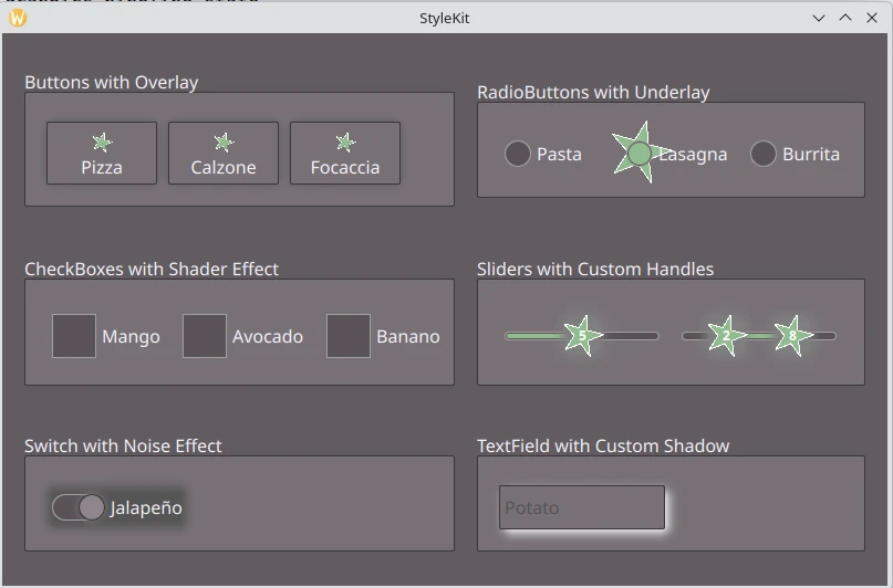 StyleKit Custom Delegates Example Screenshot