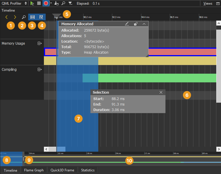 QML Profiler