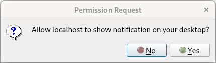 Permission dialog requesting notification access