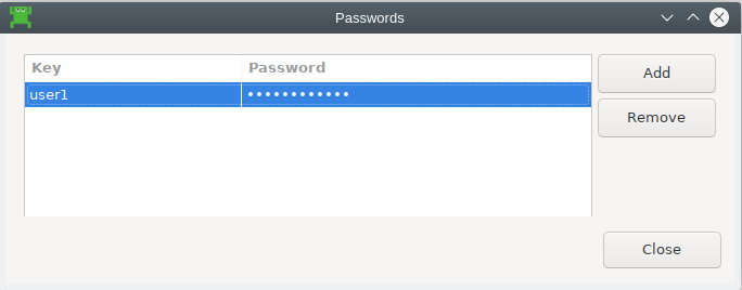"Passwords Dialog"