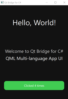 Qt Quick C# application